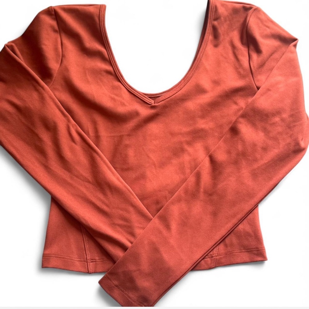 Gilly Hicks Rust Long Sleeve Bodysuit